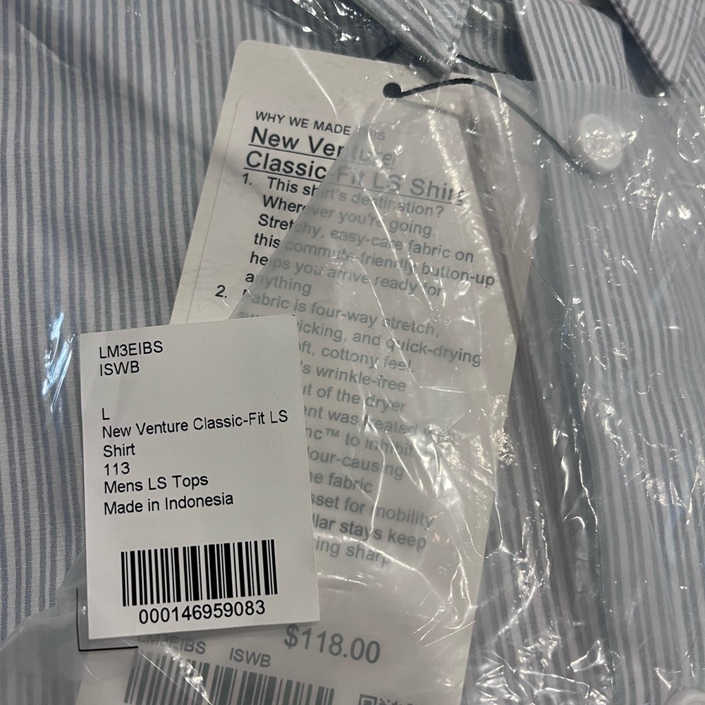 lululemon athletica new venture classic fit shirt